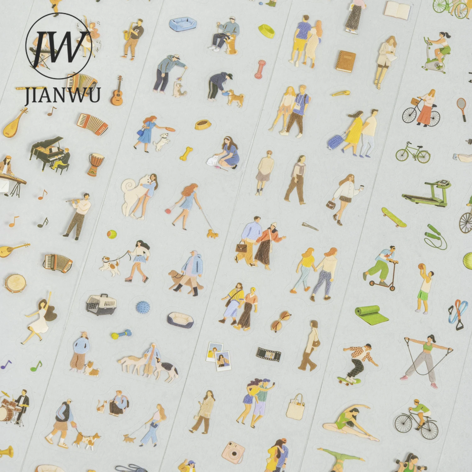 JIANWU Little People Big Dream Series Vintage Character Landscape Material Collage PET Tape Creative DIY Journal Stationery
JIANWU Little People Big Dream Series Vintage Character Landscape Material Collage PET Tape Creative DIY Journal Stationery