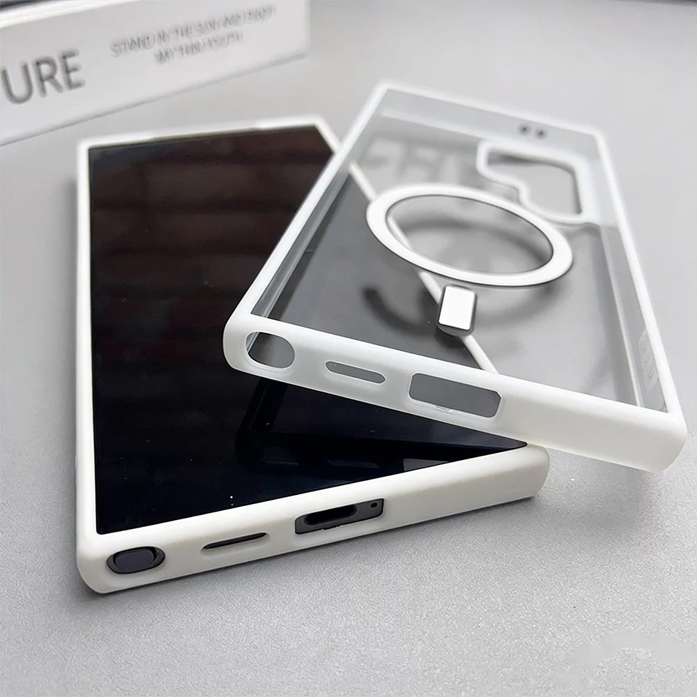 For Magsafe Charge Transparent Phone Case For Samsung A57 A37 S26 Ultra S25 Plus S24 FE S23 S22 A07 A56 A55 54 A35 Acrylic Cover
For Magsafe Charge Transparent Phone Case For Samsung A57 A37 S26 Ultra S25 Plus S24 FE S23 S22 A07 A56 A55 54 A35 Acrylic Cover