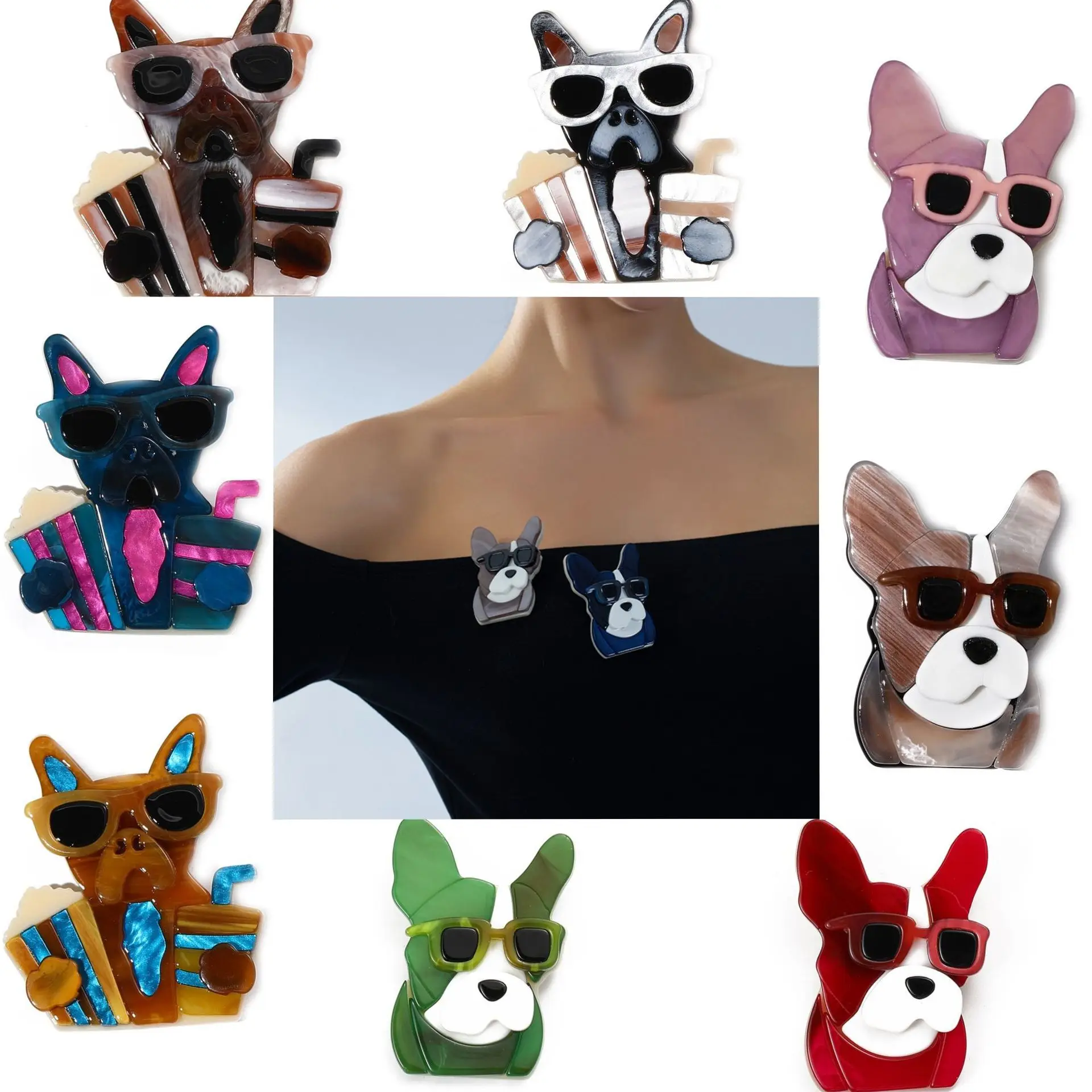 DIY accessories Core blue ins wind cute cartoon acrylic puppy brooch, handmade light luxury sunglasses dog pin versatile jewelry
DIY accessories Core blue ins wind cute cartoon acrylic puppy brooch, handmade light luxury sunglasses dog pin versatile jewelry
