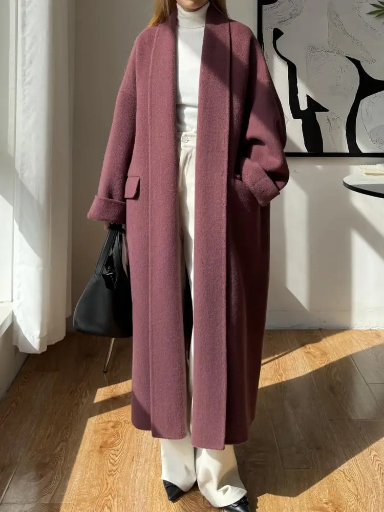 Двусторонние барартровые офисные женские шерстяные куртки из натуральных волос, осень-зима 2021, свободные женские длинные шерстяные пальто на шнуровке
Двусторонние барартровые офисные женские шерстяные куртки из натуральных волос, осень-зима 2021, свободные женские длинные шерстяные пальто на шнуровке