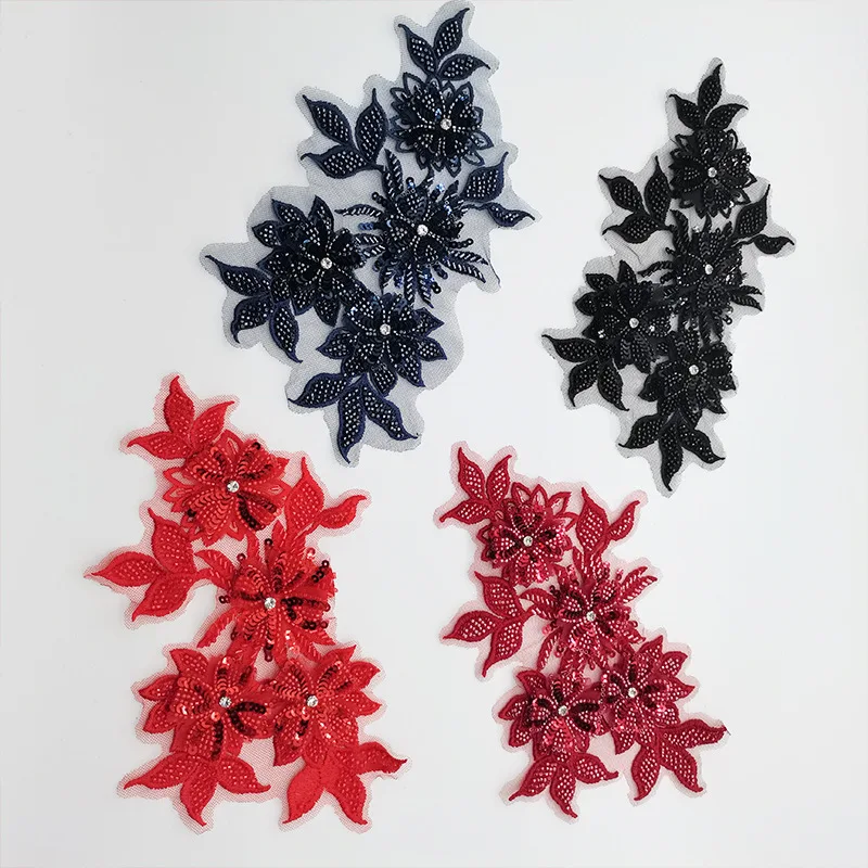 10Pcs Sequins Beads Flower Patches Embroidery DIY Embroidered Patches Handmade Lace Fabric Trim Bridal Gown
10Pcs Sequins Beads Flower Patches Embroidery DIY Embroidered Patches Handmade Lace Fabric Trim Bridal Gown
