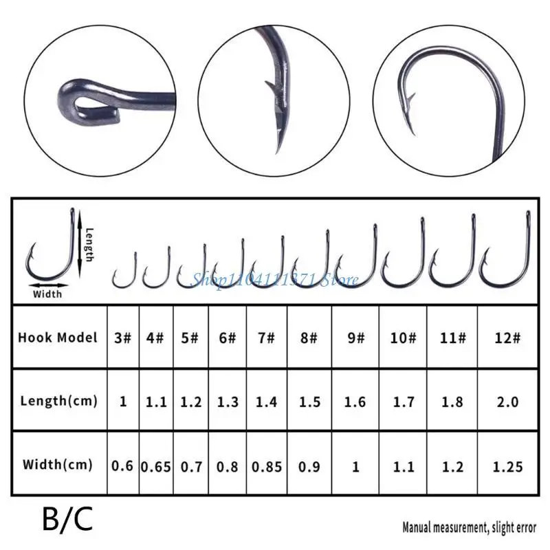 P9FC 100/500pcs Barbed Fishing Hook Replace Inlines Single Hook Eyed Sea Fish Hook
P9FC 100/500pcs Barbed Fishing Hook Replace Inlines Single Hook Eyed Sea Fish Hook