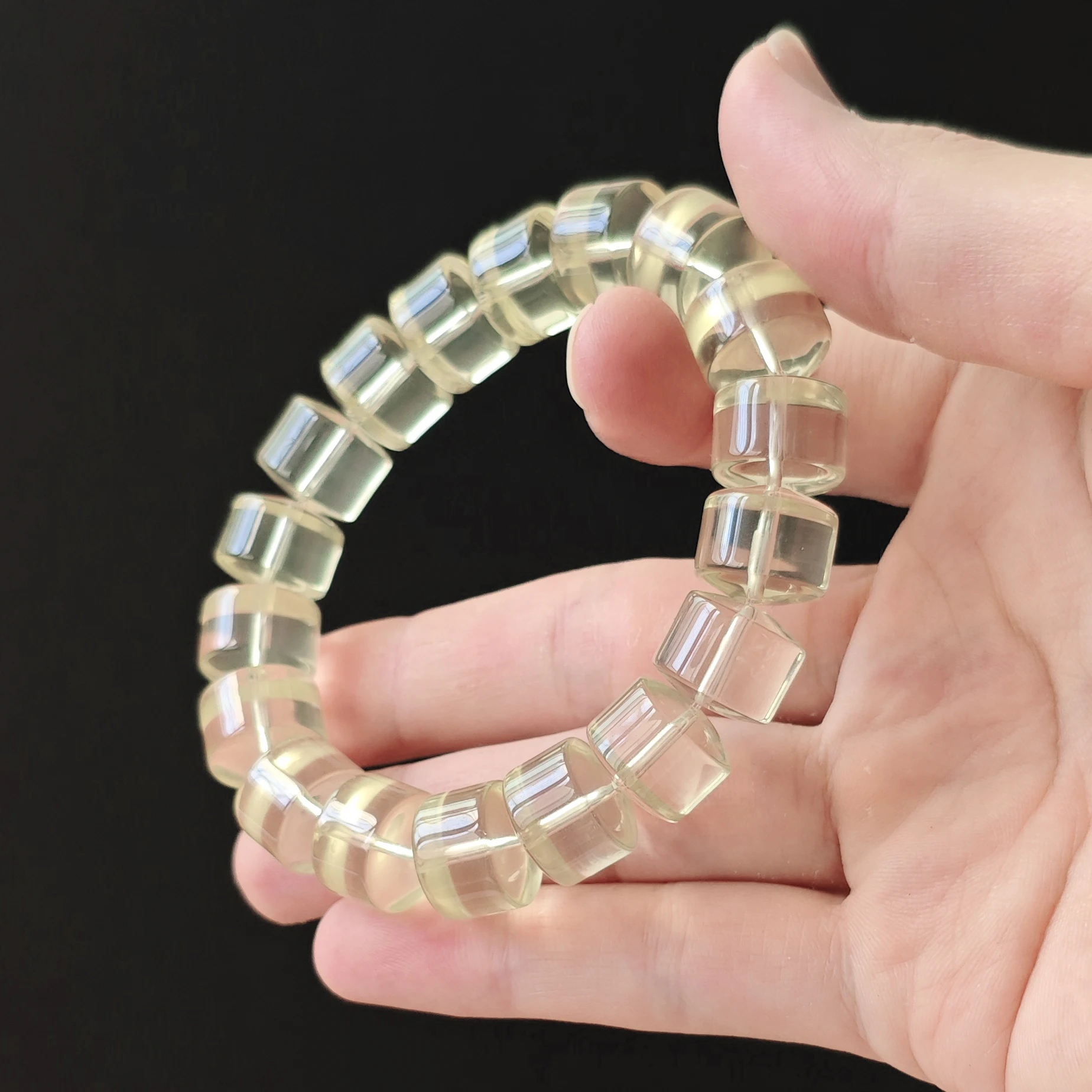 Natural Citrine Quartz Cube Bead Stretch Bracelet, Warm Honey Tone Faceted for Women Elegant Daily Jewelry, Gift Ready with Box
Natural Citrine Quartz Cube Bead Stretch Bracelet, Warm Honey Tone Faceted for Women Elegant Daily Jewelry, Gift Ready with Box