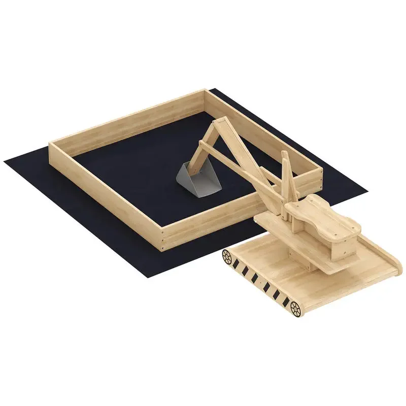 Wooden Sand Pit with Digger, Sandbox Outdoor, SandPit with 360 Swivel Seat and Bottom Liner
Wooden Sand Pit with Digger, Sandbox Outdoor, SandPit with 360 Swivel Seat and Bottom Liner