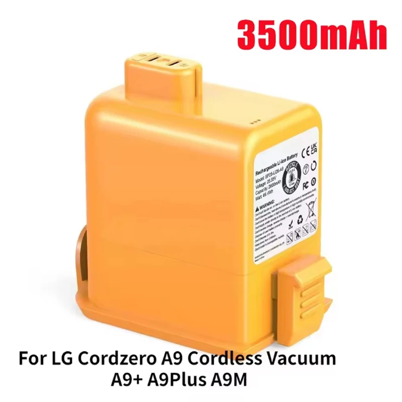 LG A9 Cord Zero Series 25.55V 5000mAh Replacement Battery | Compatible with A9/A9S/A9 Plus, A9T-Ultra/A9MAX/A9M/A9N/P9 & More
LG A9 Cord Zero Series 25.55V 5000mAh Replacement Battery | Compatible with A9/A9S/A9 Plus, A9T-Ultra/A9MAX/A9M/A9N/P9 & More