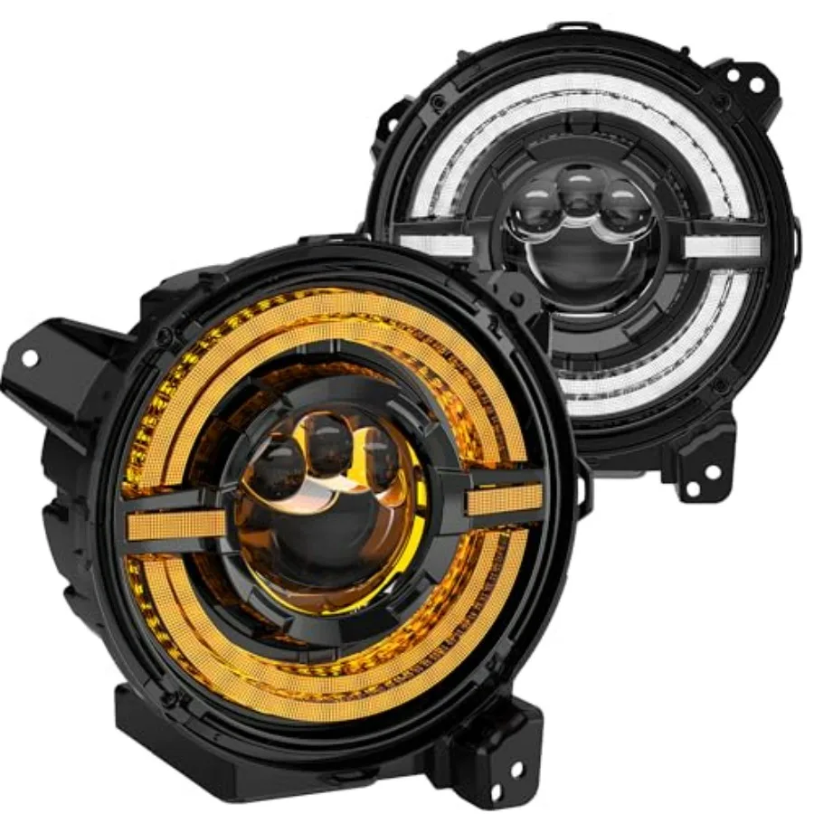 9-дюймовые круглые светодиодные фары 1000 люмен с запатентованным 9D DUAL HALO DRL и янтарным сигналом поворота для Jeep Wrangler JL JLU Gladiator JT
9-дюймовые круглые светодиодные фары 1000 люмен с запатентованным 9D DUAL HALO DRL и янтарным сигналом поворота для Jeep Wrangler JL JLU Gladiator JT