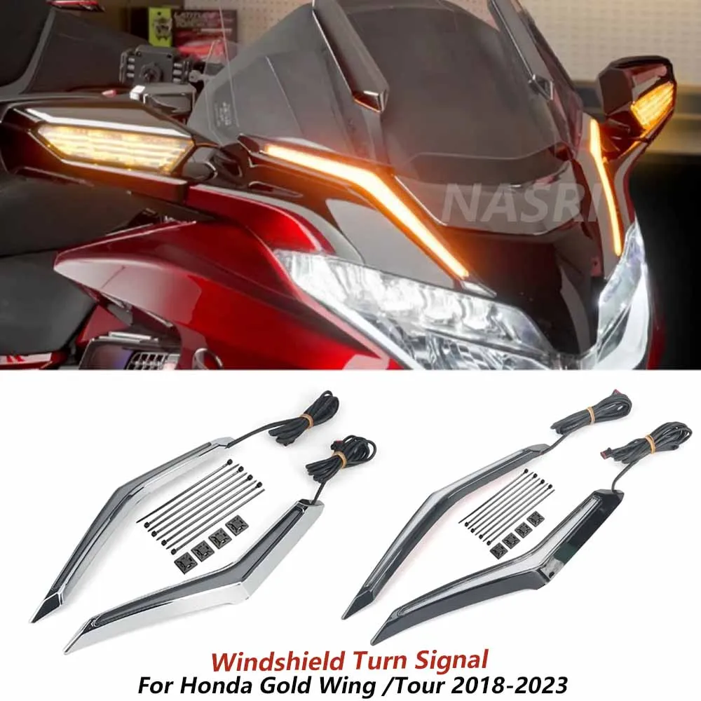 2018-2023 For Honda Gold Wing GL 1800 GL1800 Tour DCT Airbag Motorcycle Strike LED Windshield Trim Light Turn Signal Brake Lamp
2018-2023 For Honda Gold Wing GL 1800 GL1800 Tour DCT Airbag Motorcycle Strike LED Windshield Trim Light Turn Signal Brake Lamp