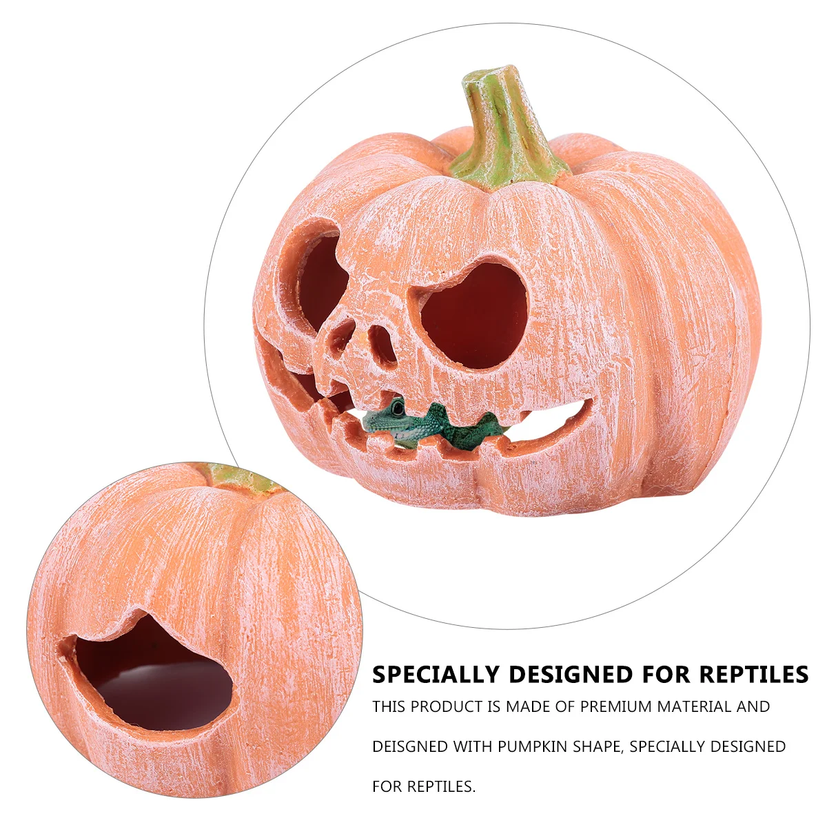 Premium Resin Pumpkin Cave for Reptiles Hideouts Shelter Terrarium Accessory Realistic Nature Garden Decoration
Premium Resin Pumpkin Cave for Reptiles Hideouts Shelter Terrarium Accessory Realistic Nature Garden Decoration