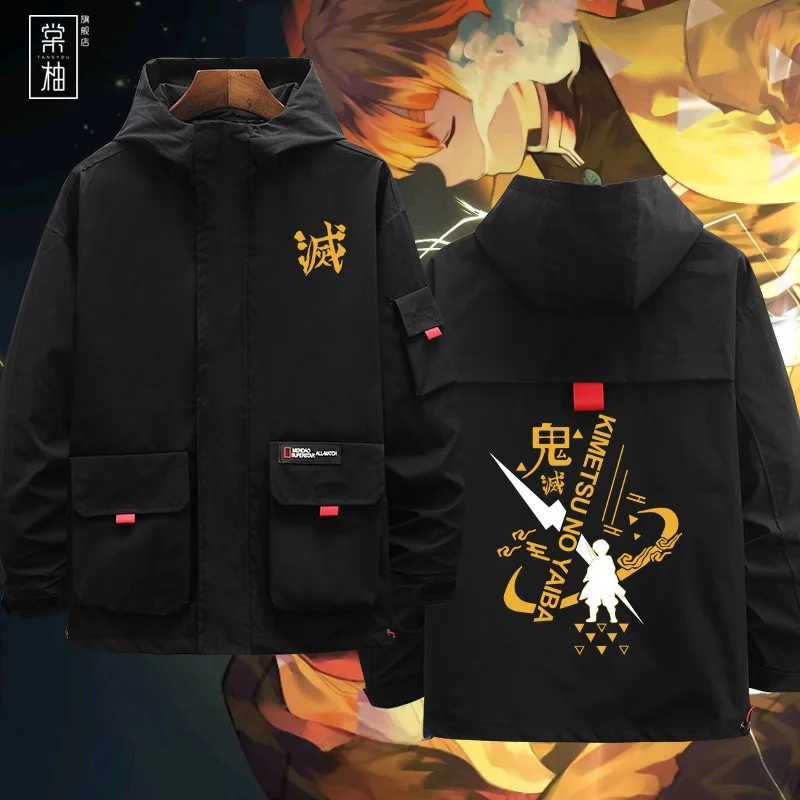 Men's Ghost Slayer Jaet Anime Themed Functional Sle Coat Trendy Polyester Hooded Long Sve Autumn Winter Outerwear
Men's Ghost Slayer Jaet Anime Themed Functional Sle Coat Trendy Polyester Hooded Long Sve Autumn Winter Outerwear