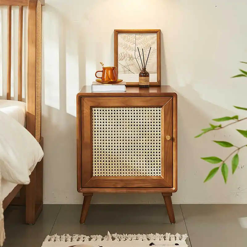 Wabi Sandy Wind Solid Wood Rattan Bedside Cabinet Small Cabinet Homestay Furniture Retro Style Bedroom Simple Storage Cabinet Lo
Wabi Sandy Wind Solid Wood Rattan Bedside Cabinet Small Cabinet Homestay Furniture Retro Style Bedroom Simple Storage Cabinet Lo