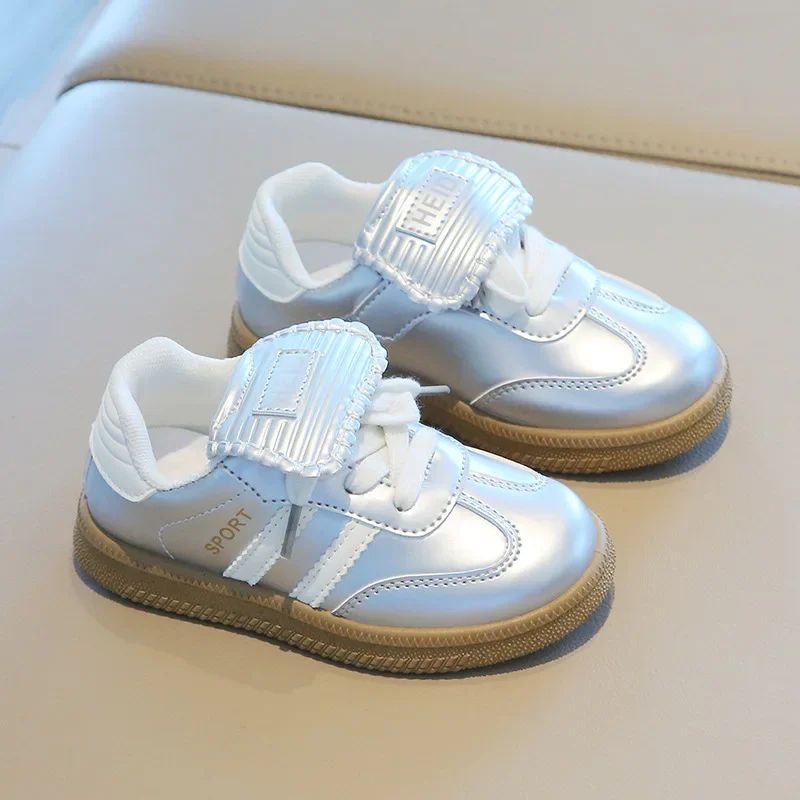 Children Casual Shoes Boys Girls Sport Running Shoe Anti-skid Soft Soles Sneakers Pu Leather Baby Kid Flat Bottom Board Footwear
Children Casual Shoes Boys Girls Sport Running Shoe Anti-skid Soft Soles Sneakers Pu Leather Baby Kid Flat Bottom Board Footwear