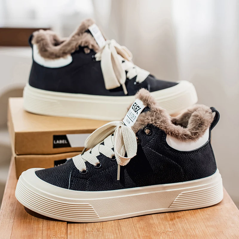 Warm Fur Men's Snow Boots Autumn and Winter Thickened Fashion Casual Bakers Shoes Fur-Lined Thickened Mid-Calf Cotton Shoes
Warm Fur Men's Snow Boots Autumn and Winter Thickened Fashion Casual Bakers Shoes Fur-Lined Thickened Mid-Calf Cotton Shoes