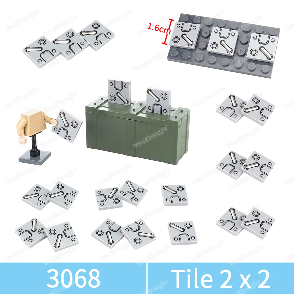 3068bpb1931 Printed Iron Circle Pipe Pattern Building Block 2x2 Parts Tiles MOC figures Military Equipment Model Gifts DIYs Toys
3068bpb1931 Printed Iron Circle Pipe Pattern Building Block 2x2 Parts Tiles MOC figures Military Equipment Model Gifts DIYs Toys