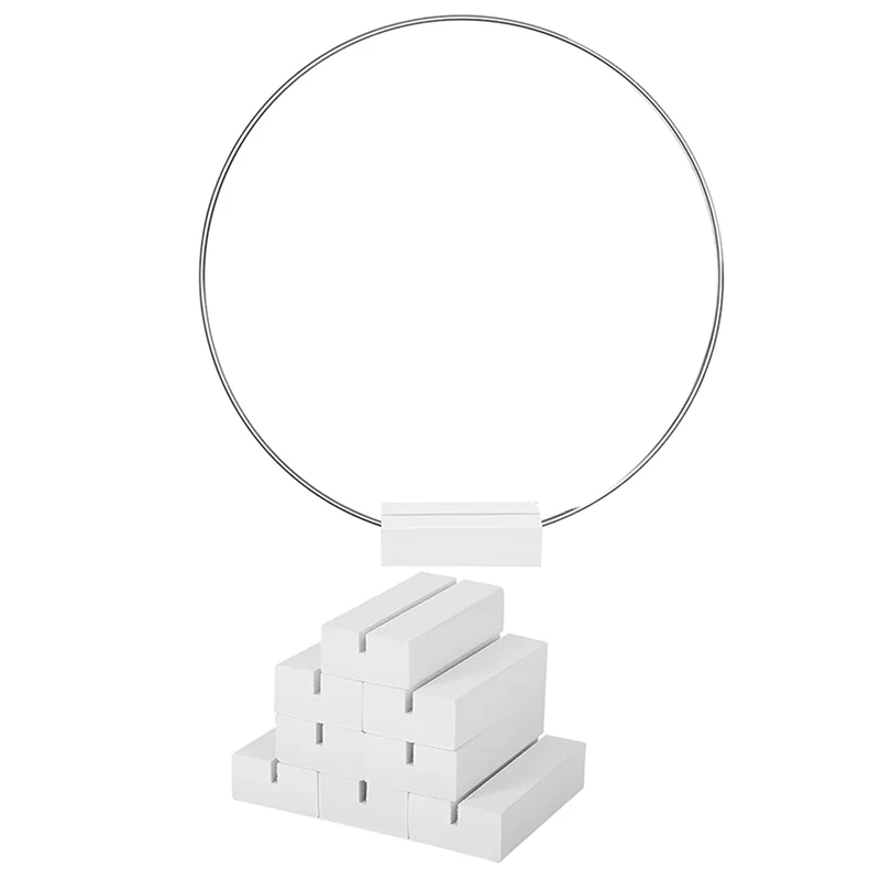AA49 20 PCS 25Cm Metal Floral Hoop Centerpiece For Table Wooden Stand Wreath Macrame Silver Hoop Rings For DIY Crafts(White)
AA49 20 PCS 25Cm Metal Floral Hoop Centerpiece For Table Wooden Stand Wreath Macrame Silver Hoop Rings For DIY Crafts(White)