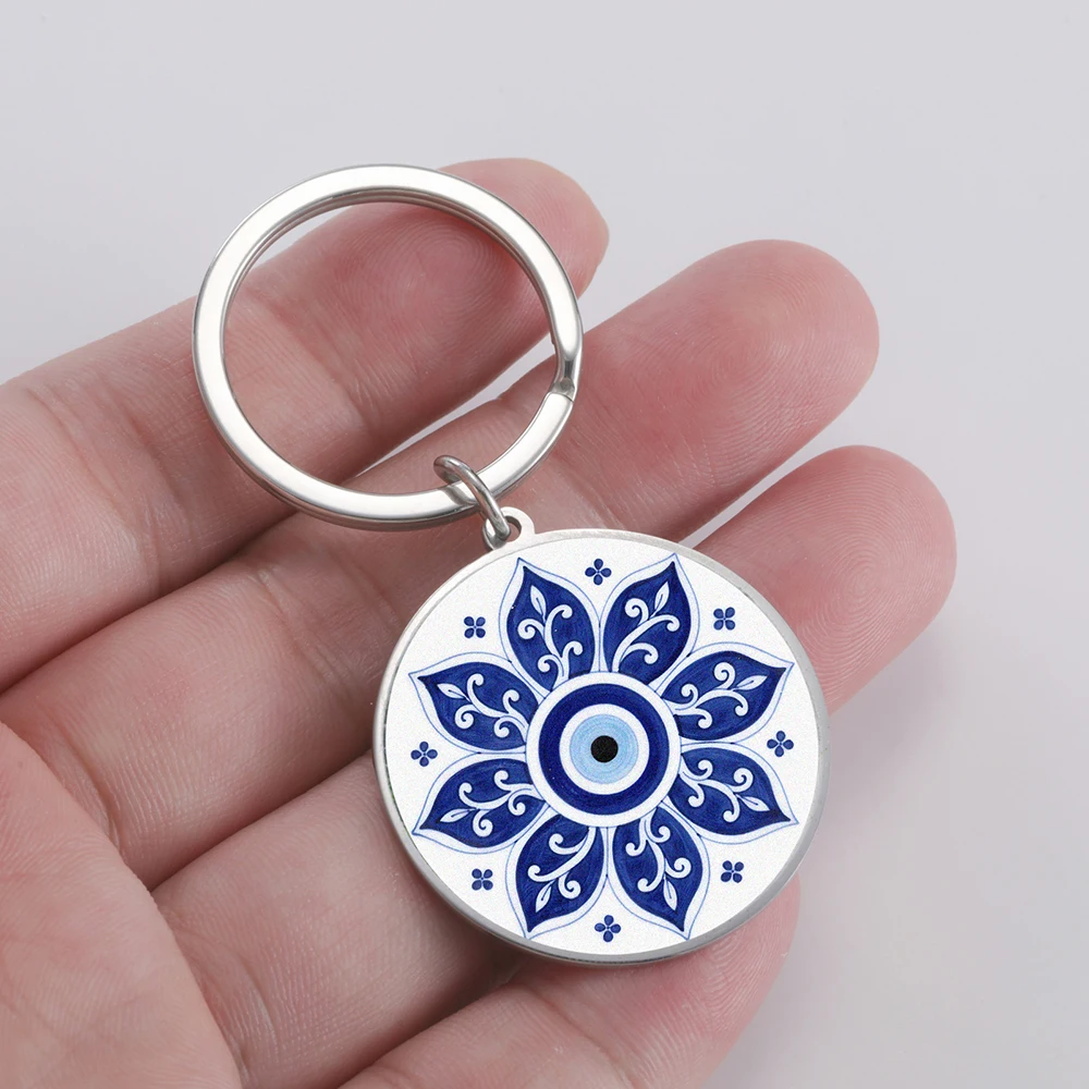 Dawapara Evil Eye Keyring Protection Talisman Good Luck Charm Keyring Spiritual Gift Stainless Steel Jewelry
Dawapara Evil Eye Keyring Protection Talisman Good Luck Charm Keyring Spiritual Gift Stainless Steel Jewelry