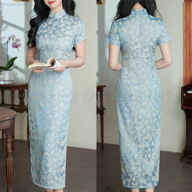 Сексуальное платье-ципао с жаккардовым узором «Бабочка», традиционное китайское длинное платье-чонсам, новое элегантное женское платье в китайском стиле, вечернее платье-новинка
Сексуальное платье-ципао с жаккардовым узором «Бабочка», традиционное китайское длинное платье-чонсам, новое элегантное женское платье в китайском стиле, вечернее платье-новинка