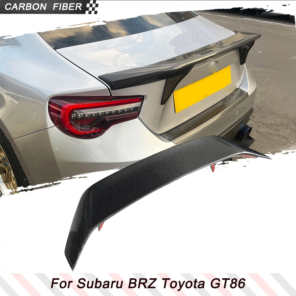 Carbon Fiber Car Rear Trunk Racing Spoiler for Subaru BRZ Scion FRS Toyota FT86 GT86 2012-2020 Rear Wing Spoiler High Kick Lip
Carbon Fiber Car Rear Trunk Racing Spoiler for Subaru BRZ Scion FRS Toyota FT86 GT86 2012-2020 Rear Wing Spoiler High Kick Lip