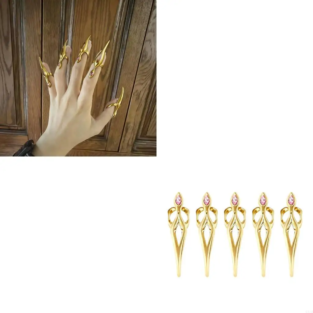 5pcs Gothic Punk Fingertip Ring for Men & Women Easy Maintenance Ring
5pcs Gothic Punk Fingertip Ring for Men & Women Easy Maintenance Ring