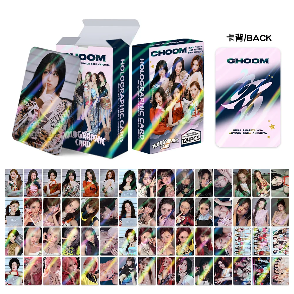 124pcs/set BM CHOOM lomo Star Holographic Photocards Stickers Photo Lomo Cards Fans Collection Cards
124pcs/set BM CHOOM lomo Star Holographic Photocards Stickers Photo Lomo Cards Fans Collection Cards