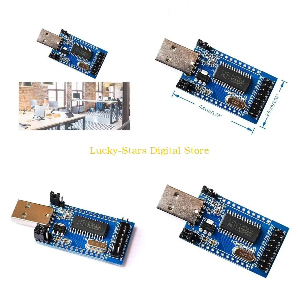 T3EE CH341A USB to UART IIC ISP USB Port Parallel Port Converter Modules Adapter EPP Parallel Converter Replacement
T3EE CH341A USB to UART IIC ISP USB Port Parallel Port Converter Modules Adapter EPP Parallel Converter Replacement