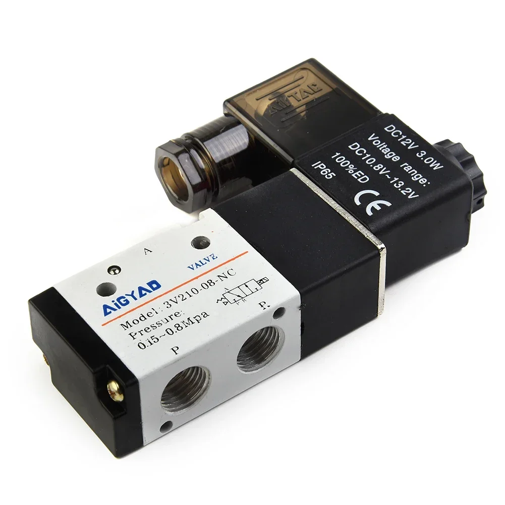 DC 12V 3V210-08 2 Position 3 Way 1/4 PT Air Pneumatic Solenoid Valve 0.15-0.8MPa Pneumatic Valves For Water Air Gas Hot
DC 12V 3V210-08 2 Position 3 Way 1/4 PT Air Pneumatic Solenoid Valve 0.15-0.8MPa Pneumatic Valves For Water Air Gas Hot