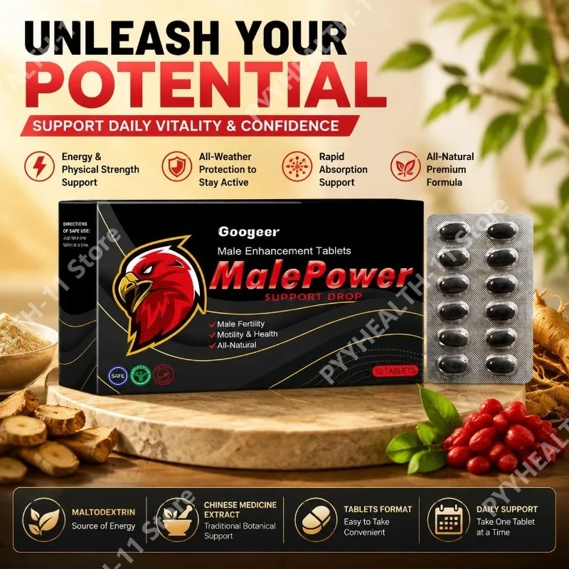 Googeer Male Enhancement Tablets All-Natural Rapid Absorption Support with Maltodextrin Traditional Botanical Extract 12 Tablets
Googeer Male Enhancement Tablets All-Natural Rapid Absorption Support with Maltodextrin Traditional Botanical Extract 12 Tablets