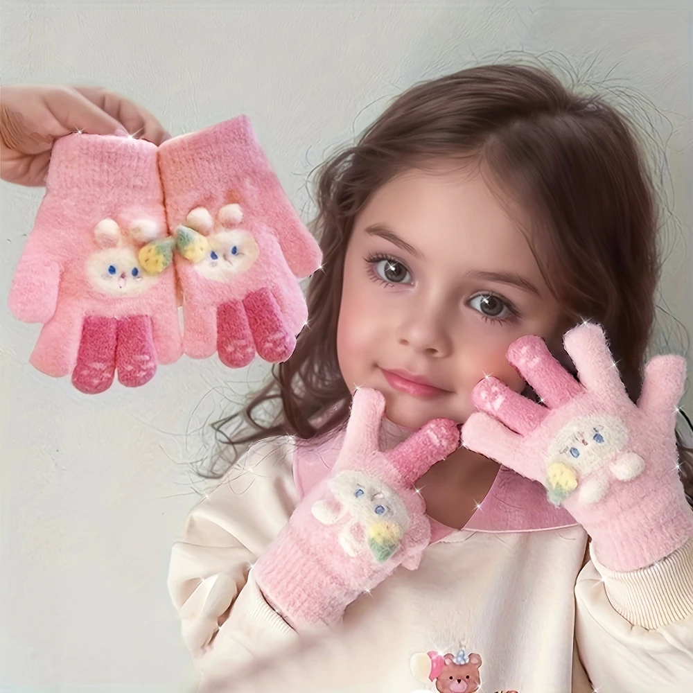 Infant Cozy & Cute Bunny Fleece-Lined Gloves - Warm, Thickened Winter Mittens with Full Finger Design, Perfect for Outdoor Play
Infant Cozy & Cute Bunny Fleece-Lined Gloves - Warm, Thickened Winter Mittens with Full Finger Design, Perfect for Outdoor Play