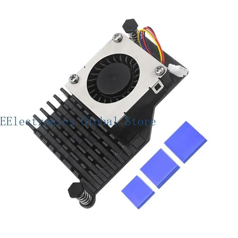 462B For RPi 5 Active Coolers Active Cooling Kit Software Control Cooling Heatsinks with Adjustment Speeding Cooling Fan
462B For RPi 5 Active Coolers Active Cooling Kit Software Control Cooling Heatsinks with Adjustment Speeding Cooling Fan