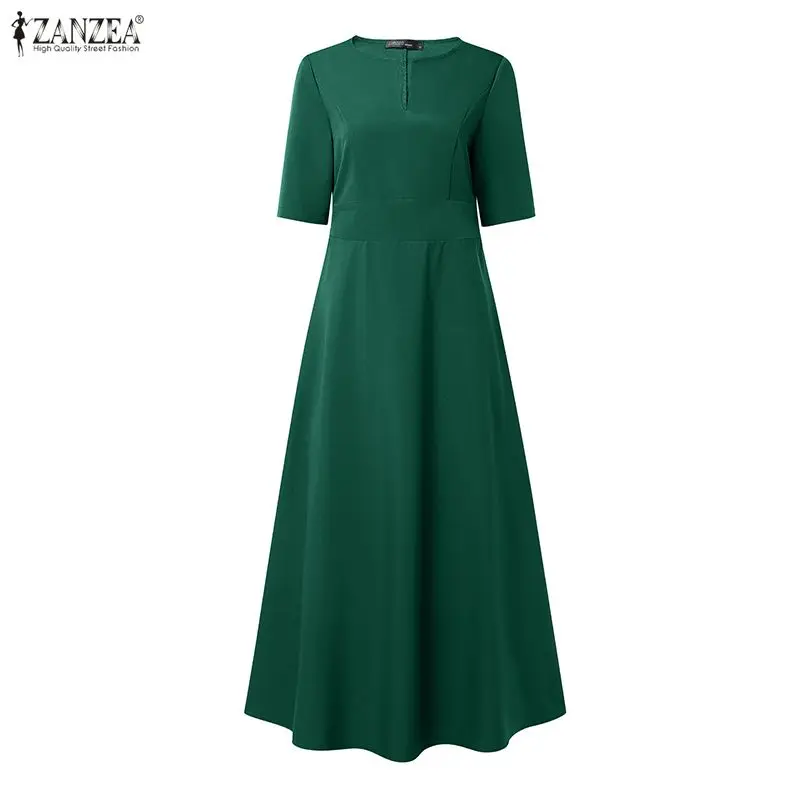 ZANZEA Women Dress Summer Long Maxi Dresses Half Sleeve Party OL Work A-line Solid Color Vestidos V Neck Streetwear Oversize
ZANZEA Women Dress Summer Long Maxi Dresses Half Sleeve Party OL Work A-line Solid Color Vestidos V Neck Streetwear Oversize