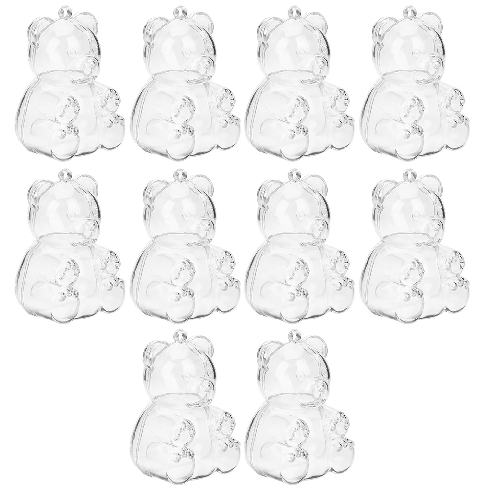 10Pcs Bear Gift Boxes Small Favor Boxes Candy Wrapping Boxes Transparent Snacks Packing Boxes
10Pcs Bear Gift Boxes Small Favor Boxes Candy Wrapping Boxes Transparent Snacks Packing Boxes