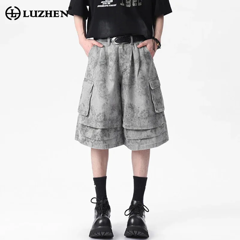 LUZHEN Wornout Tie-dyed Pockets Decorate Pleated Design Five-pointed Pants Men's 2025 Summer Loose Straight Cargo Shorts JY2020
LUZHEN Wornout Tie-dyed Pockets Decorate Pleated Design Five-pointed Pants Men's 2025 Summer Loose Straight Cargo Shorts JY2020