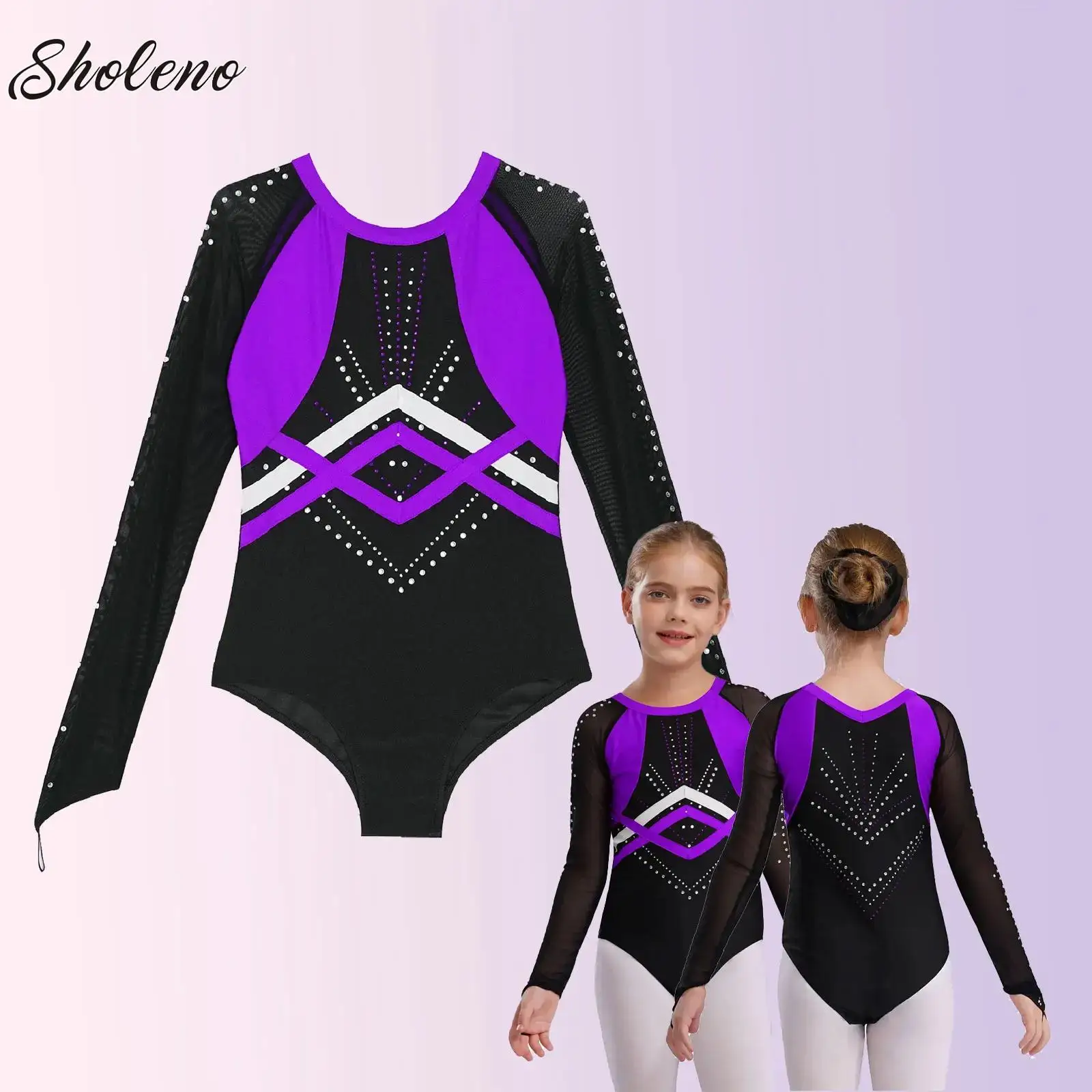 Kids Girls Ballet Dance Leotard Rhinestones Gymnastics Workout Training Practice Bodysuit Long Sleeve Yoga Fitness Unitards
Kids Girls Ballet Dance Leotard Rhinestones Gymnastics Workout Training Practice Bodysuit Long Sleeve Yoga Fitness Unitards