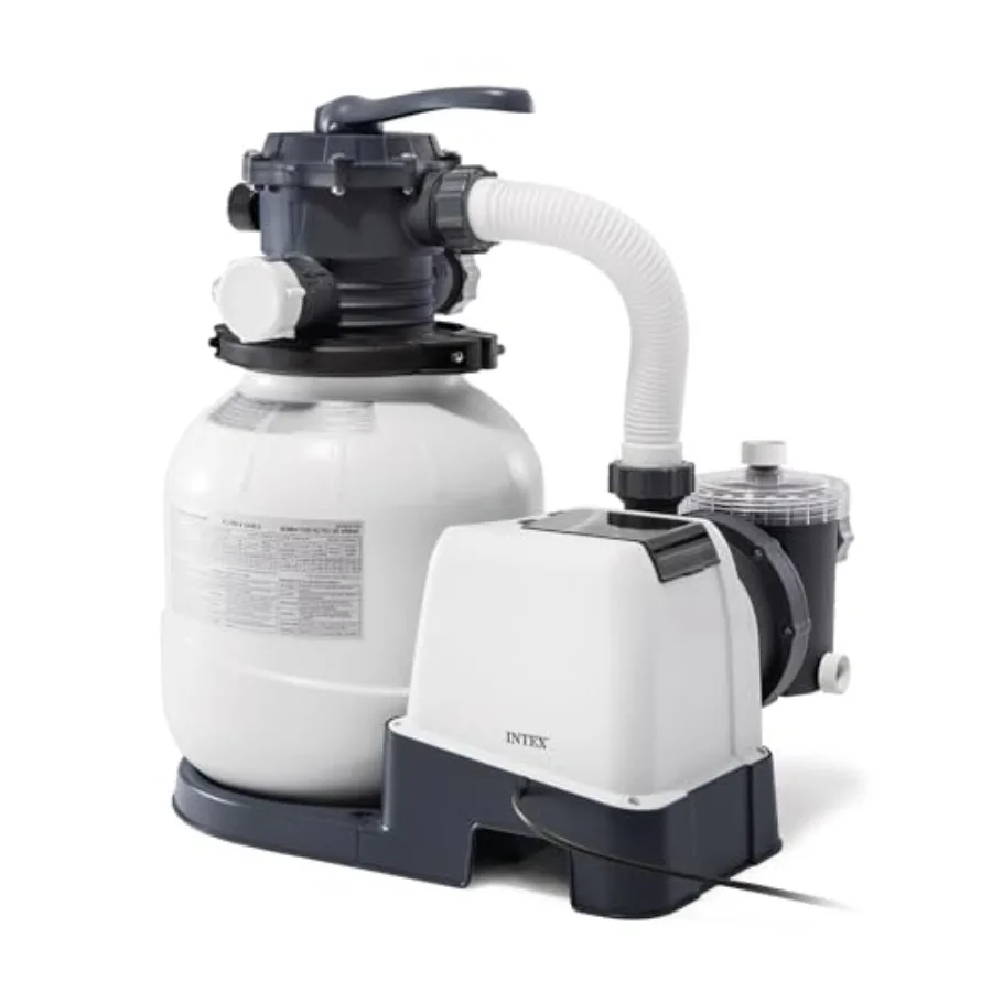 Above Ground Pool Sand Filter Pump: 2100 GPH, Krystal Clear Filtration, White, Automatic Timer for Enhanced Circulation Water C
Above Ground Pool Sand Filter Pump: 2100 GPH, Krystal Clear Filtration, White, Automatic Timer for Enhanced Circulation Water C