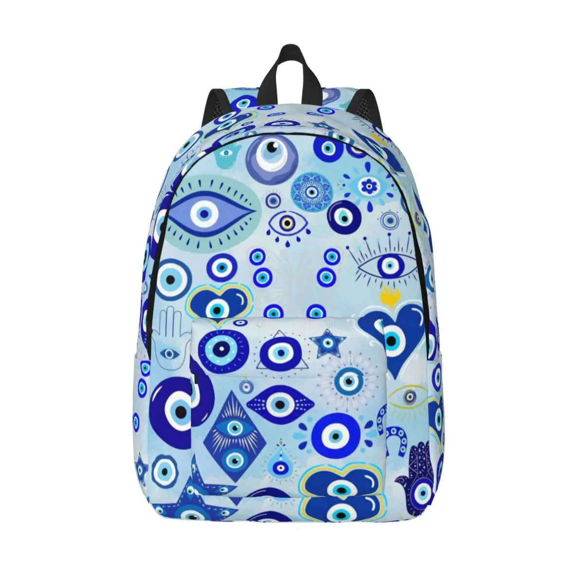 Custom Greek Blue Glass Evil Eye Canvas Backpacks for Men Women College School Students Bookbag Fits 15 Inch Laptop Nazar Bags
Custom Greek Blue Glass Evil Eye Canvas Backpacks for Men Women College School Students Bookbag Fits 15 Inch Laptop Nazar Bags