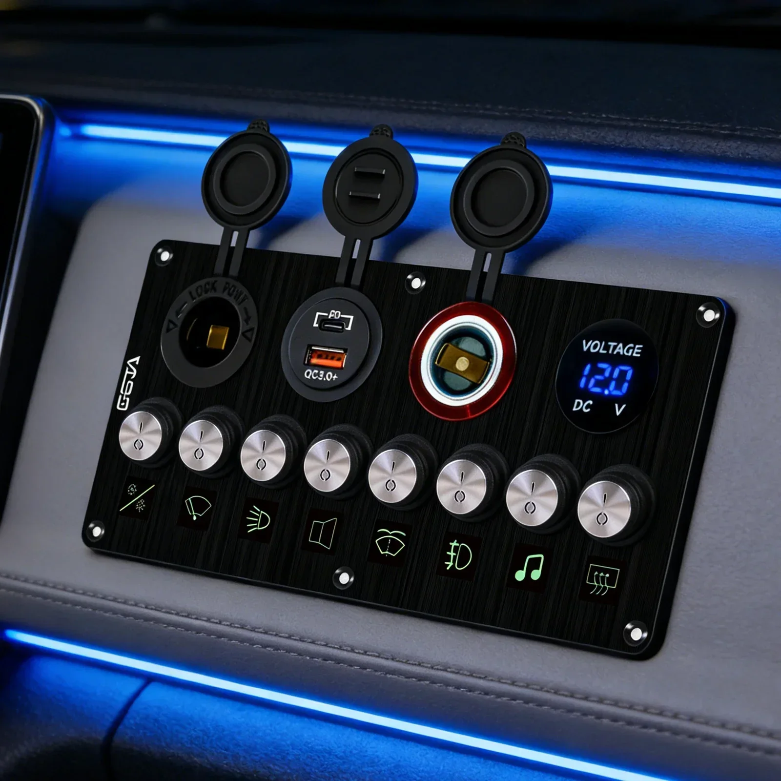 Metal 4-8 LED Rocker Switch Panel for Marine Boat Truck Caravan Car Socket Circuit Toggle Switch Panel Boat Caravan RVarine Boat
Metal 4-8 LED Rocker Switch Panel for Marine Boat Truck Caravan Car Socket Circuit Toggle Switch Panel Boat Caravan RVarine Boat