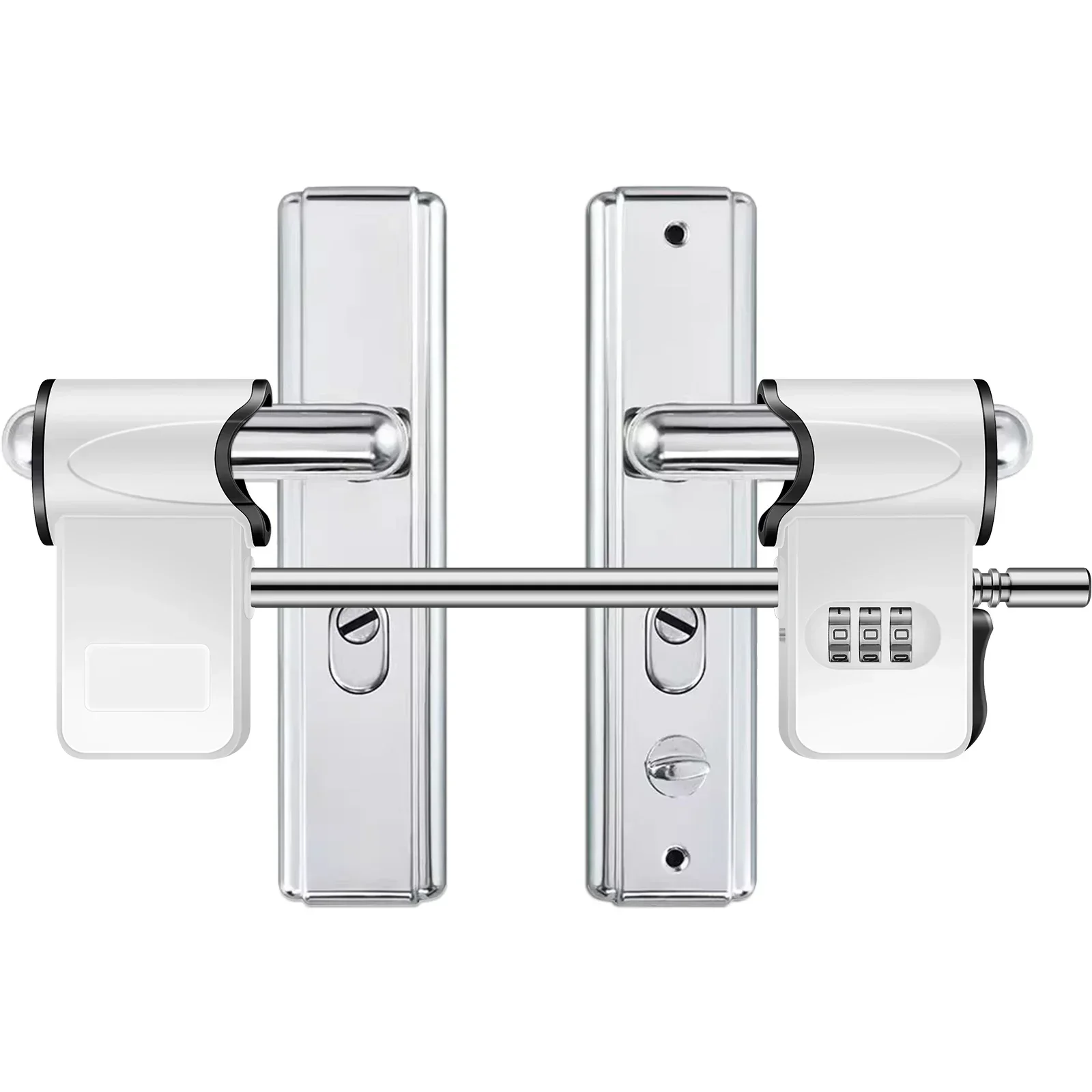 Double Door Handle Password Lock Metal 3-Digit Door Security Code Lock for Patio Door French Double Doors Security Door Lock
Double Door Handle Password Lock Metal 3-Digit Door Security Code Lock for Patio Door French Double Doors Security Door Lock