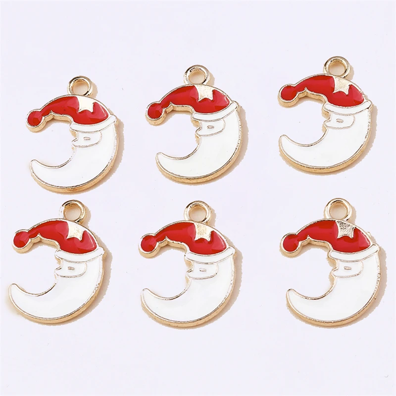 Duarte 20Pcs/Lot Cute Enamel Christmas Moon Charms Pendants for Making Necklaces Earrings Bracelets DIY Crafts Jewelry Findings
Duarte 20Pcs/Lot Cute Enamel Christmas Moon Charms Pendants for Making Necklaces Earrings Bracelets DIY Crafts Jewelry Findings