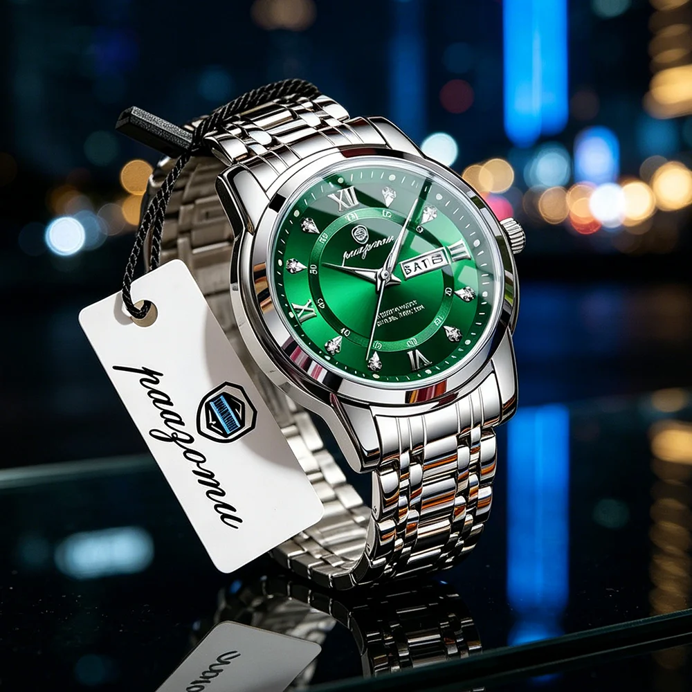 PAAZOMU Exquisite Fashion Man Watches High Quality Waterproof Luminous Business Watch For Men Date Week Quartz Men's Wristwatch
PAAZOMU Exquisite Fashion Man Watches High Quality Waterproof Luminous Business Watch For Men Date Week Quartz Men's Wristwatch