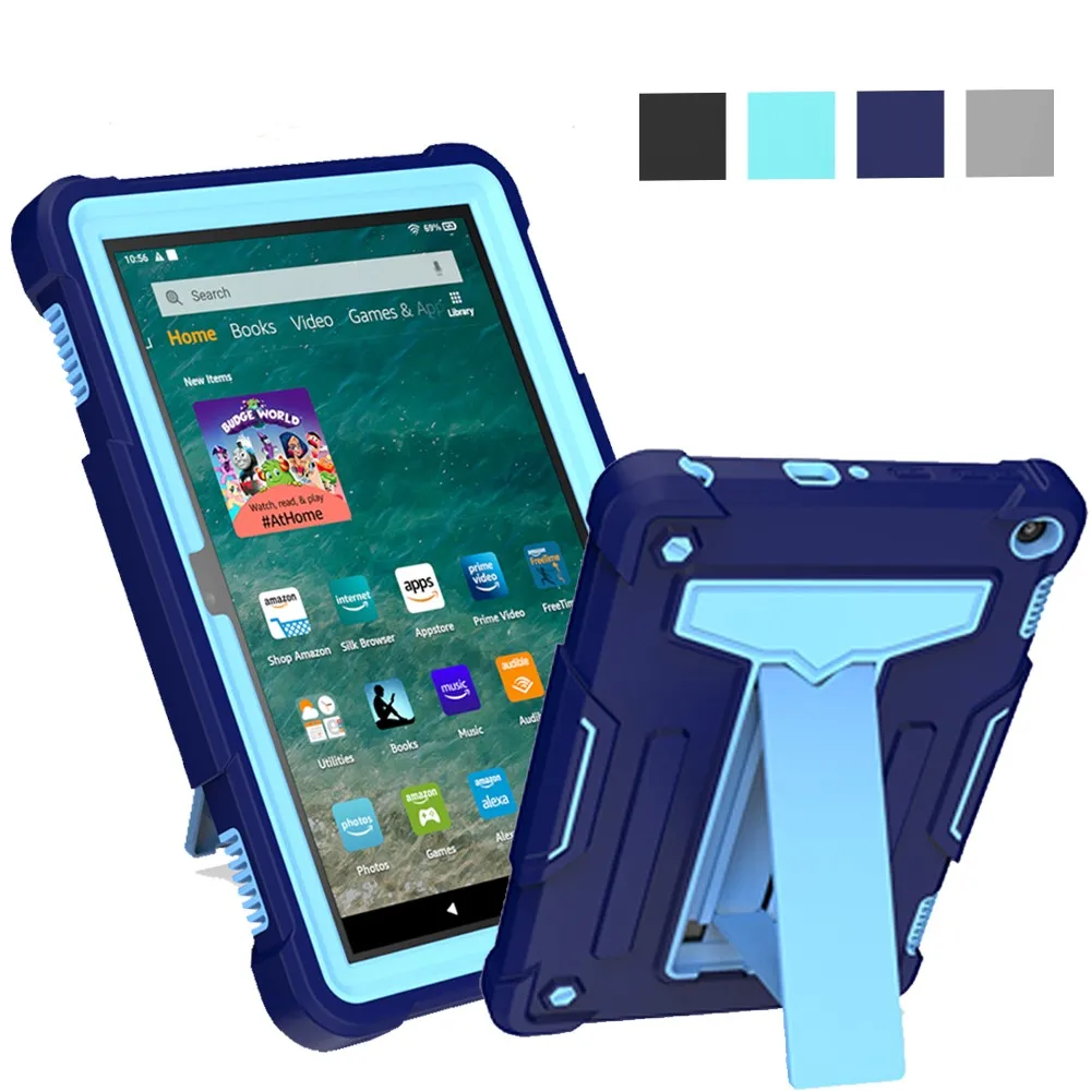 Case For Amazon Fire HD 8 Plus 10th Gen 8.0 inch 2020 Kids Safe PC Silicon Hybrid Shockproof Anti-fall Stand Tablet Cover
Case For Amazon Fire HD 8 Plus 10th Gen 8.0 inch 2020 Kids Safe PC Silicon Hybrid Shockproof Anti-fall Stand Tablet Cover
