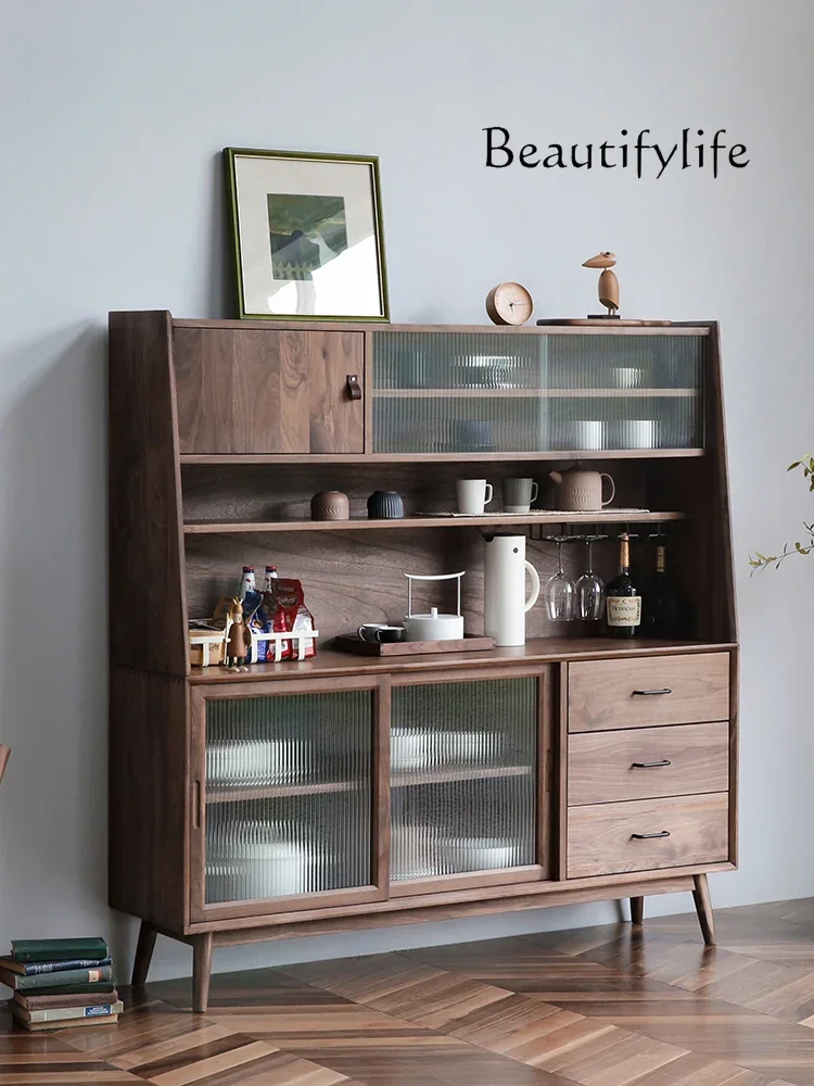Nordic Dining Side Black Walnut Locker Japanese Wine Cabinet Integrated Wall Solid Wood Tea Cabinet
Nordic Dining Side Black Walnut Locker Japanese Wine Cabinet Integrated Wall Solid Wood Tea Cabinet