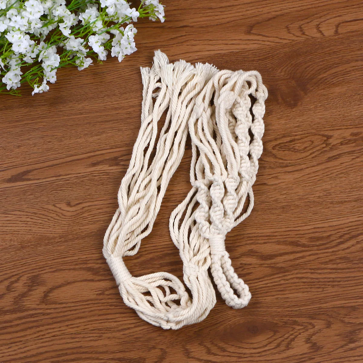 Cotton Rope Flowerpot Hanging Basket Durable Plant Net Bag For Indoor Outdoor Decor Space Saving Hand Knitting Design
Cotton Rope Flowerpot Hanging Basket Durable Plant Net Bag For Indoor Outdoor Decor Space Saving Hand Knitting Design