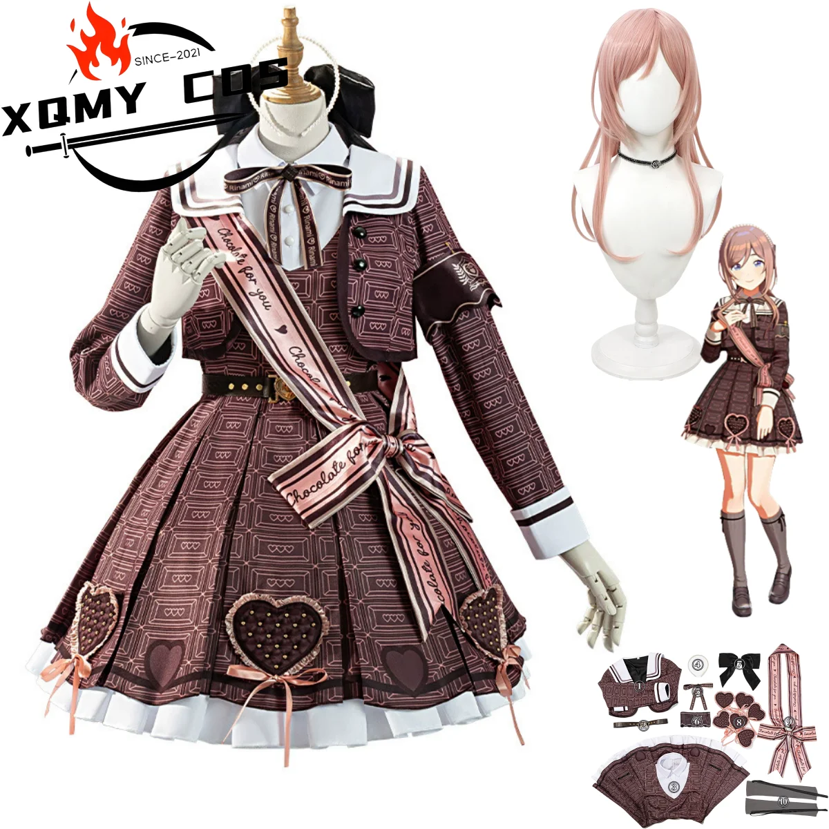 XqAnime Game THE IDOLM@STER Himesaki Rinami Косплей Костюм Коричневая Юбка Лолиты Пальто Униформа Парик Женский Милый Костюм Для Дня Рождения
XqAnime Game THE IDOLM@STER Himesaki Rinami Косплей Костюм Коричневая Юбка Лолиты Пальто Униформа Парик Женский Милый Костюм Для Дня Рождения