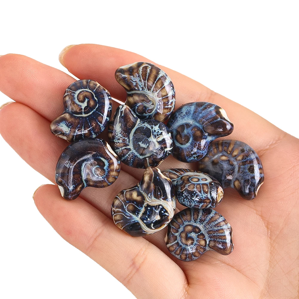 5 шт., керамический материал, бусины в форме раковины с одним отверстием, темно-синие нити, пляжный океанский амулет, сделай сам, подсобные изделия, изготовление ювелирных изделий
5 шт., керамический материал, бусины в форме раковины с одним отверстием, темно-синие нити, пляжный океанский амулет, сделай сам, подсобные изделия, изготовление ювелирных изделий