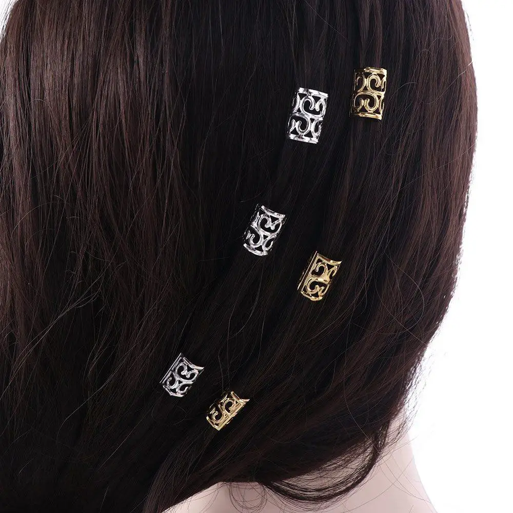 200pcs Dread Locks Hollow Out Hair Ring Metal Cuff Clips Hair Braiding Dreadlocks Beads DIY Headwear Hair Braid Tubes for Braids
200pcs Dread Locks Hollow Out Hair Ring Metal Cuff Clips Hair Braiding Dreadlocks Beads DIY Headwear Hair Braid Tubes for Braids