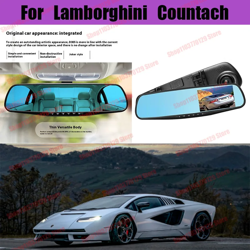 Автомобильный видеорегистратор для Lamborghini Countach, с двумя объективами высокого разрешения и двойной записью спереди и сзади, автомобильный видеорегистратор
Автомобильный видеорегистратор для Lamborghini Countach, с двумя объективами высокого разрешения и двойной записью спереди и сзади, автомобильный видеорегистратор