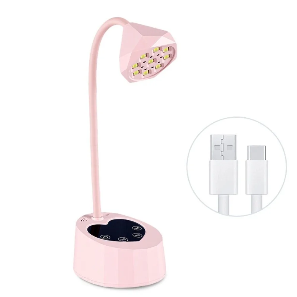 USB Type-C UV LED Nail Lamp with 4 Timer Settings LCD Touch Control Rechargeable Nail Lamp 360° Bendable Drying Nail Dryer
USB Type-C UV LED Nail Lamp with 4 Timer Settings LCD Touch Control Rechargeable Nail Lamp 360° Bendable Drying Nail Dryer