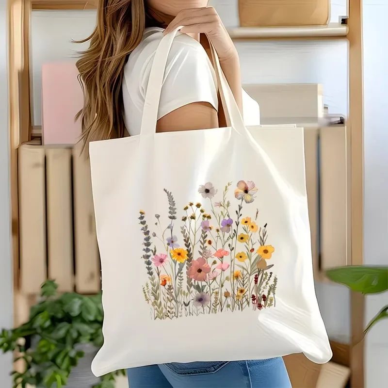 Watercolor Floral Canvas Tote Bag Portable Shopping Bag For Cottagecore Aesthetic & Daily Use
Watercolor Floral Canvas Tote Bag Portable Shopping Bag For Cottagecore Aesthetic & Daily Use