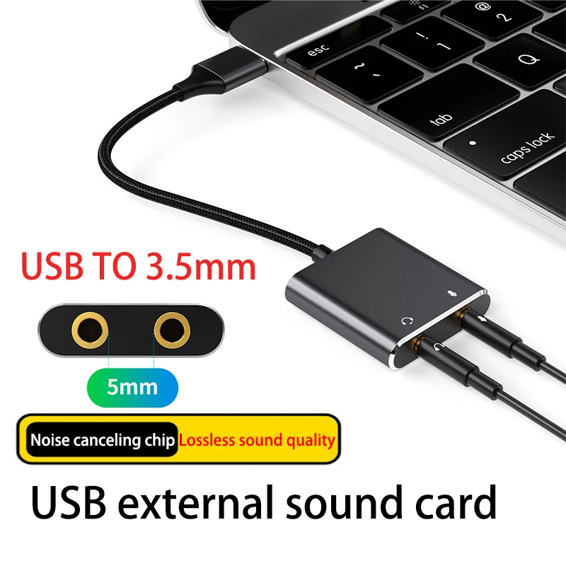 External USB Sound Card: Connect Headphones & Mic Simultaneously to PC/PS4, Zero Delay, Braided Cable
External USB Sound Card: Connect Headphones & Mic Simultaneously to PC/PS4, Zero Delay, Braided Cable