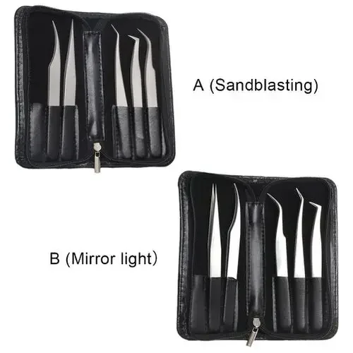 5pcs Eyelash Extension Tweezers Kit Professional False Eyelashes Extension Tools
5pcs Eyelash Extension Tweezers Kit Professional False Eyelashes Extension Tools