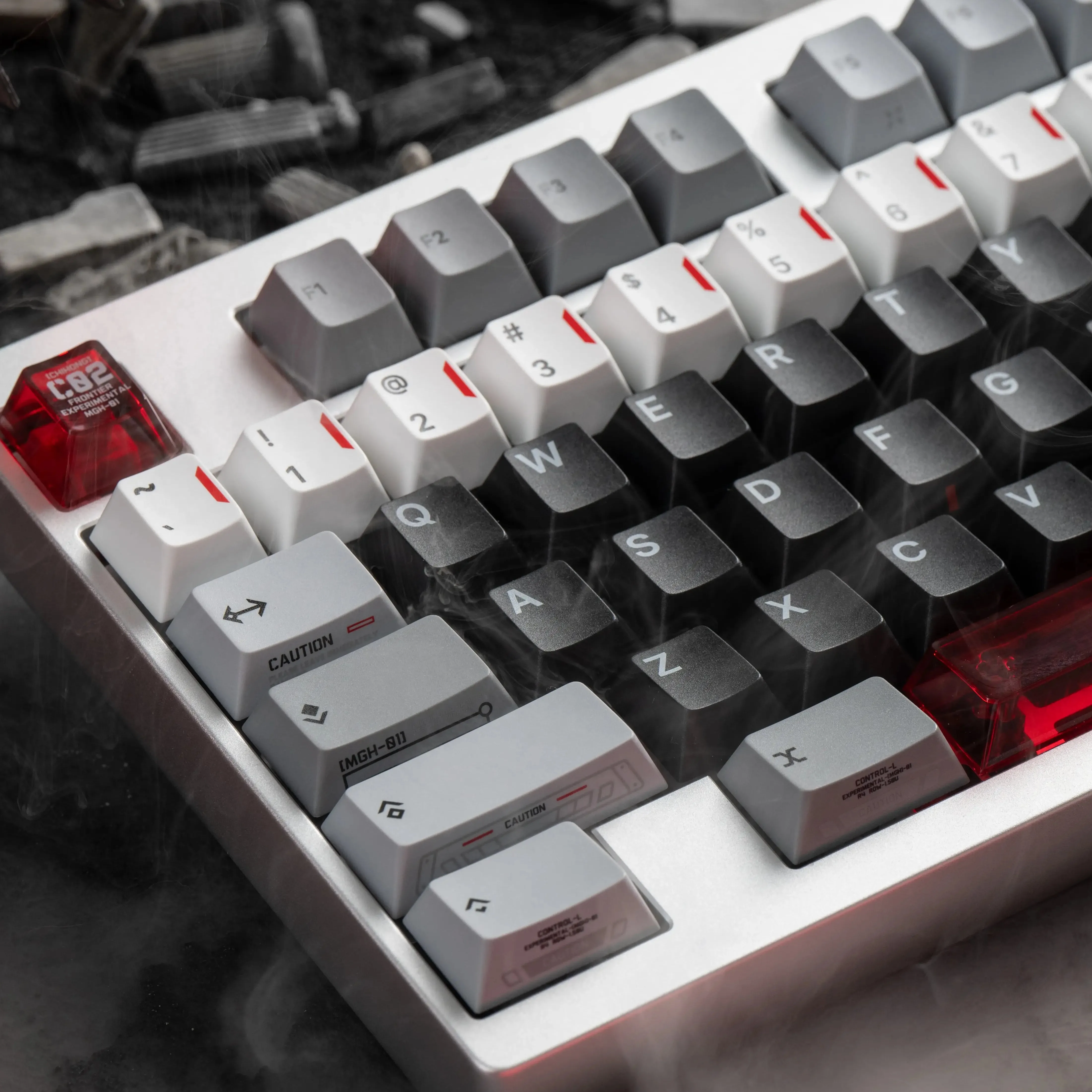 Crimson theme keycap bright transparent side engraving original height 1.7 thickness PBT night demon wooting
Crimson theme keycap bright transparent side engraving original height 1.7 thickness PBT night demon wooting